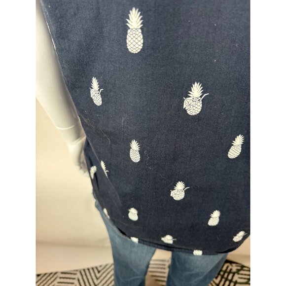 Mens Hawaiian Shirt By Molokai Surf Co. Pineapple Print Short Sleeve Button-Up L - Picture 11 of 16